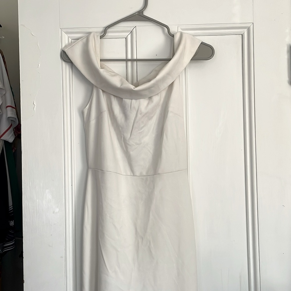 White maxi dress